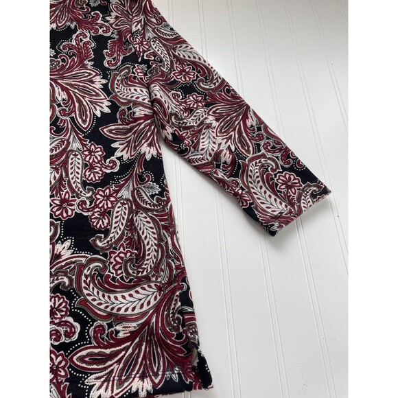 Croft & Barrow Small Petite 3/4 Sleeve Multicolor Blouse 30.7633 - Picture 11 of 12